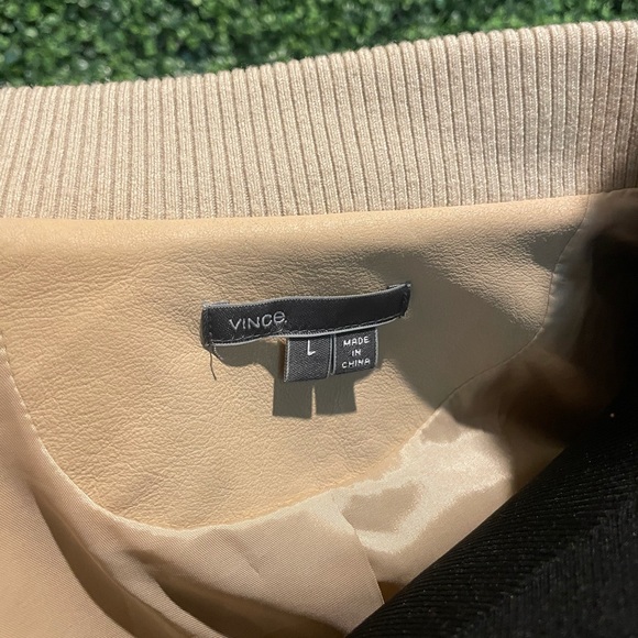 Vince leather bomber jacket - tan - Picture 10 of 14